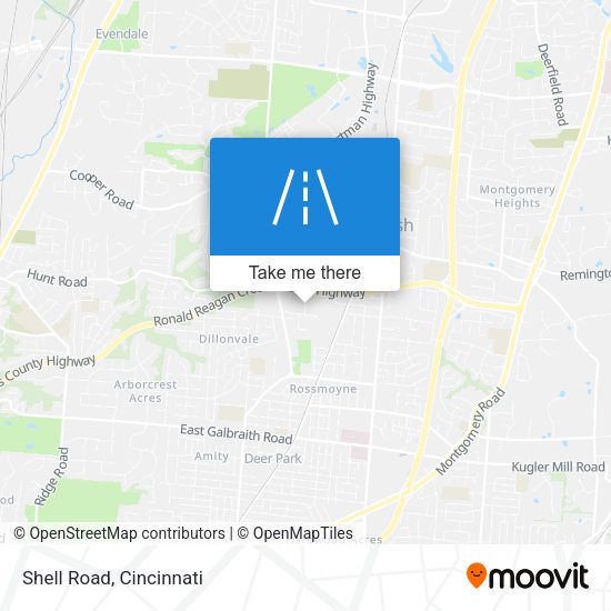 Mapa de Shell Road