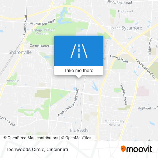 Techwoods Circle map