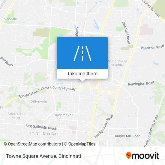 Towne Square Avenue map
