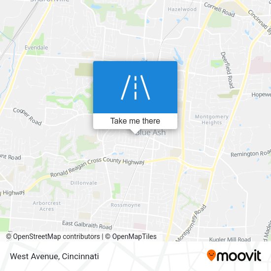 Mapa de West Avenue