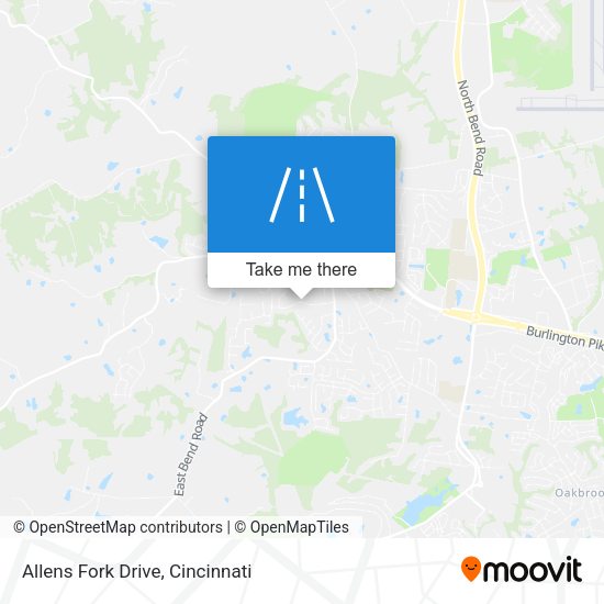 Allens Fork Drive map