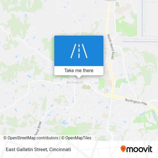 East Gallatin Street map