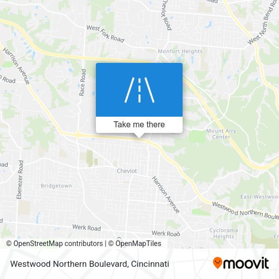 Westwood Northern Boulevard map