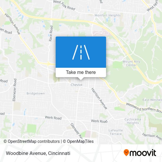 Mapa de Woodbine Avenue