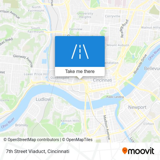 7th Street Viaduct map