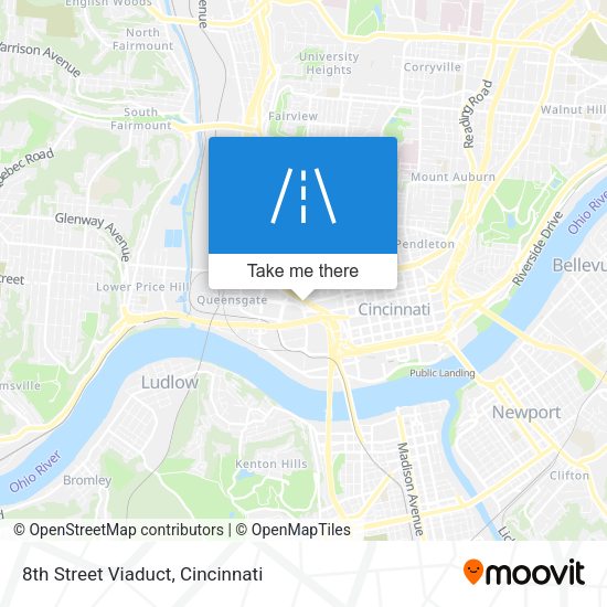 8th Street Viaduct map