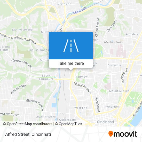 Mapa de Alfred Street