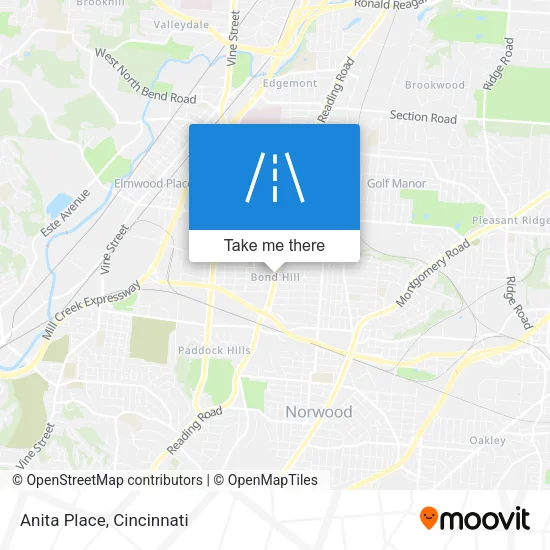 Anita Place map