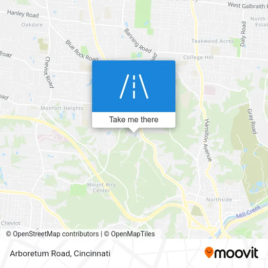 Arboretum Road map