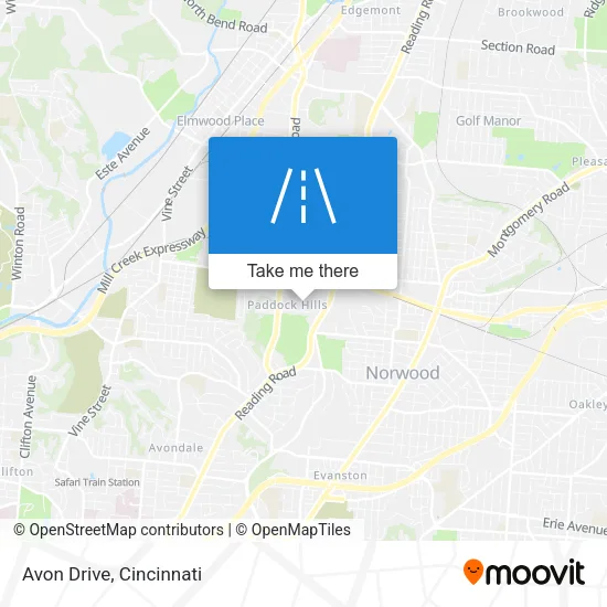 Avon Drive map