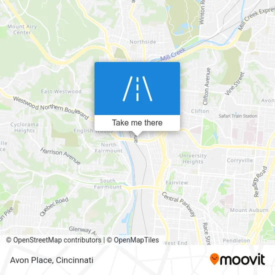 Avon Place map
