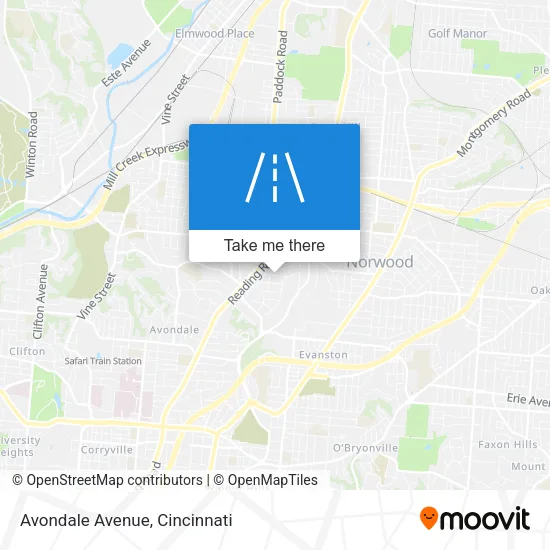 Avondale Avenue map