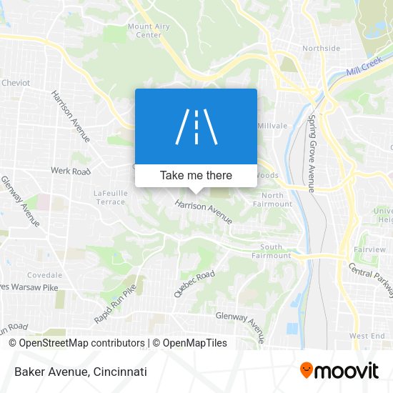Mapa de Baker Avenue
