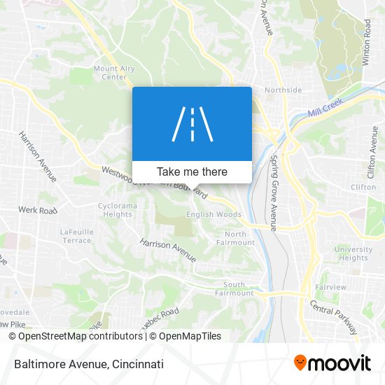 Baltimore Avenue map