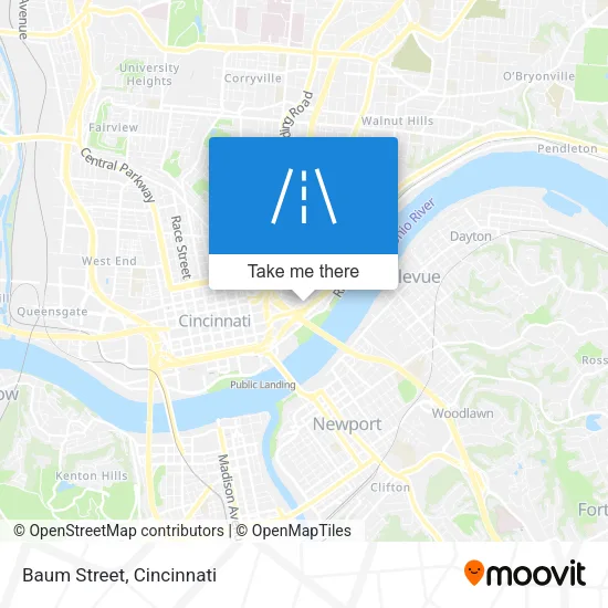 Baum Street map