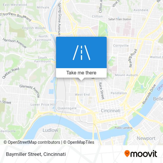 Baymiller Street map