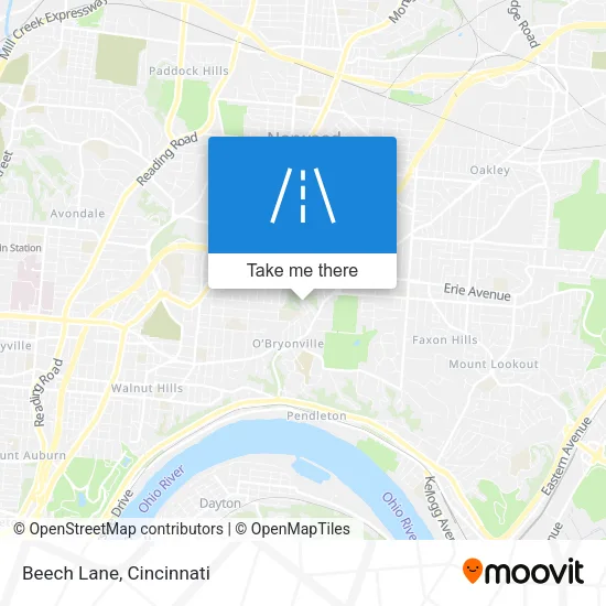 Beech Lane map