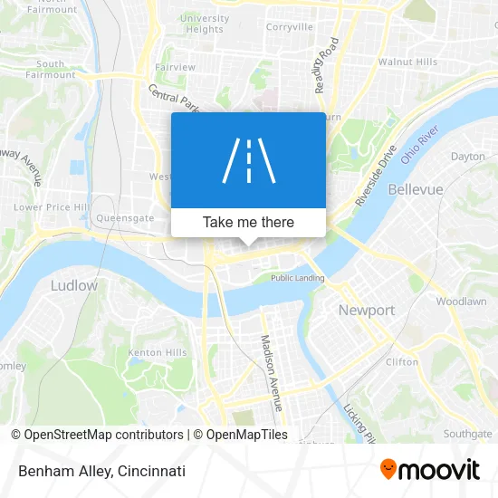 Benham Alley map