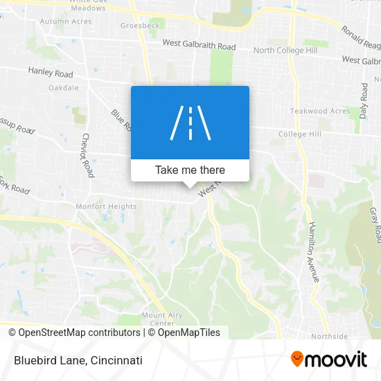 Bluebird Lane map
