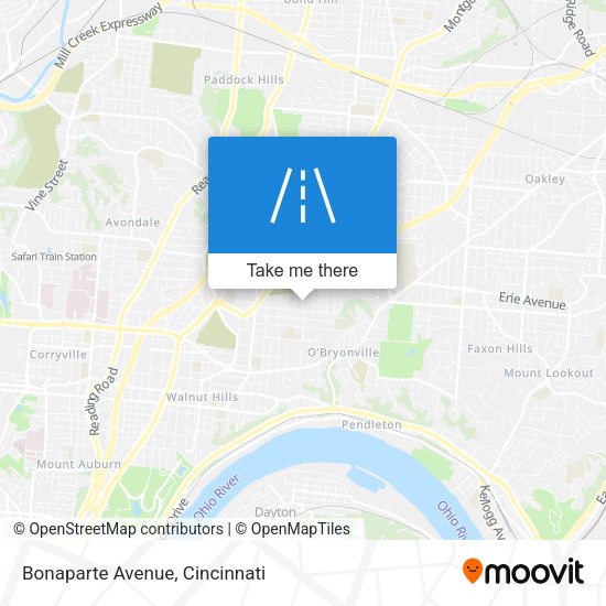 Bonaparte Avenue map