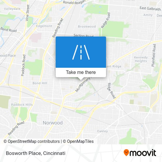 Mapa de Bosworth Place