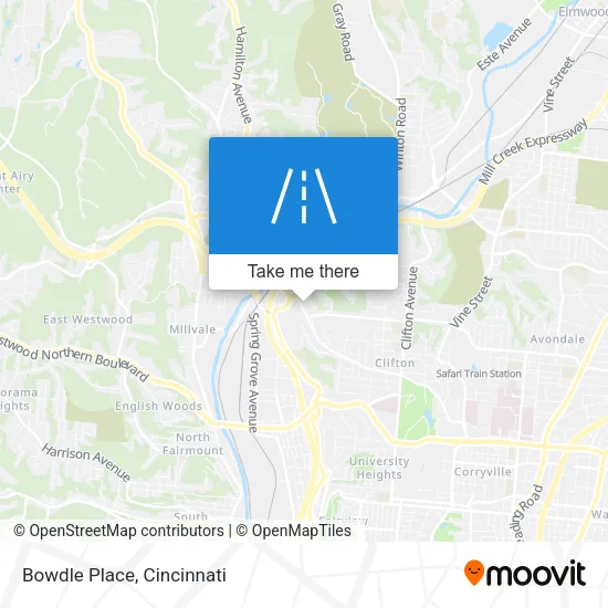 Bowdle Place map