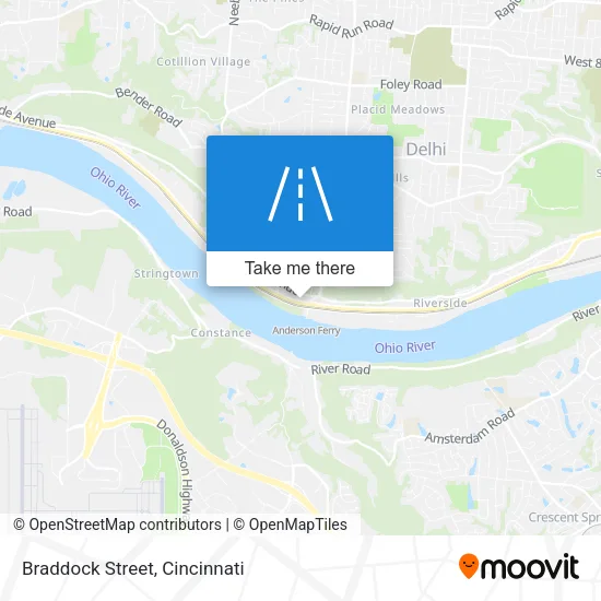 Braddock Street map