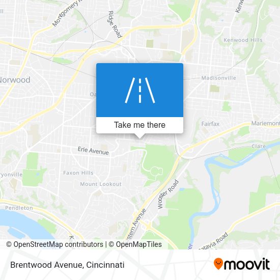 Brentwood Avenue map