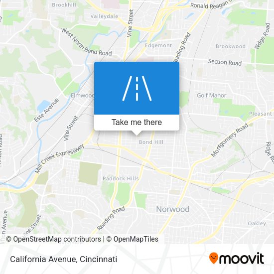 California Avenue map