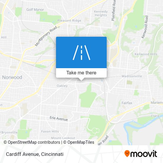 Mapa de Cardiff Avenue