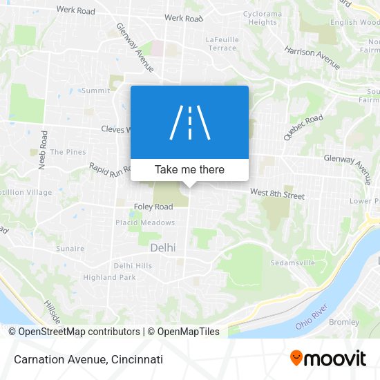 Carnation Avenue map