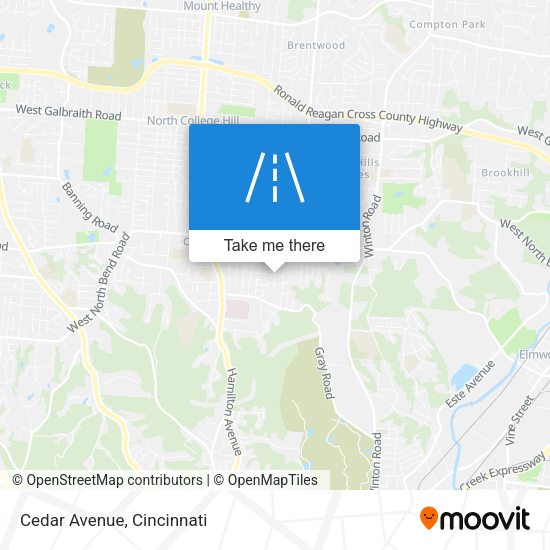 Mapa de Cedar Avenue