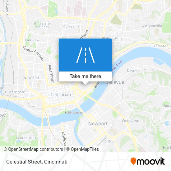 Celestial Street map