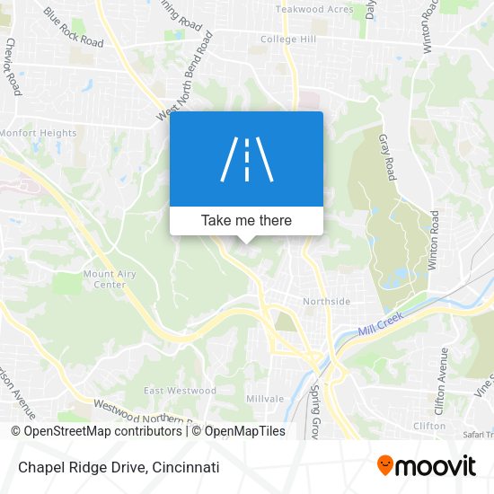 Mapa de Chapel Ridge Drive