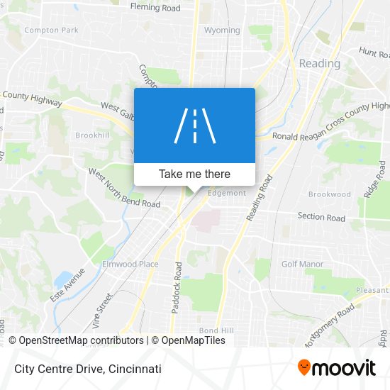 City Centre Drive map
