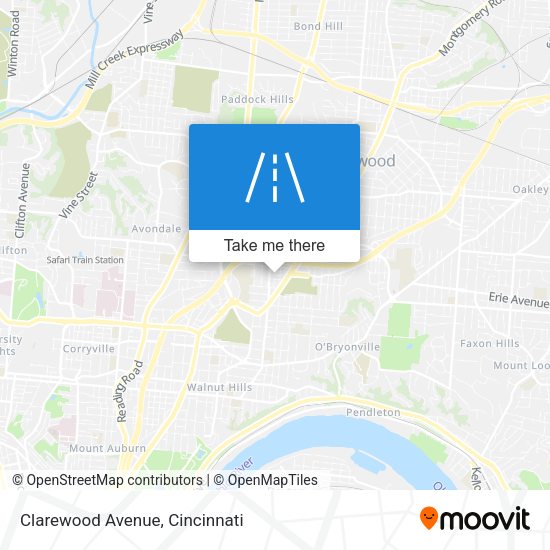 Clarewood Avenue map
