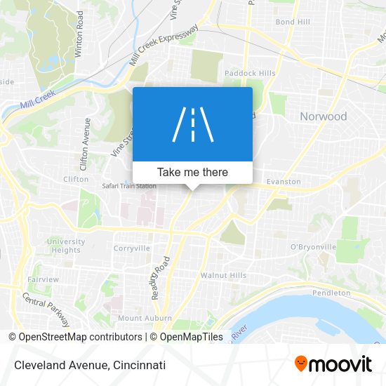 Mapa de Cleveland Avenue