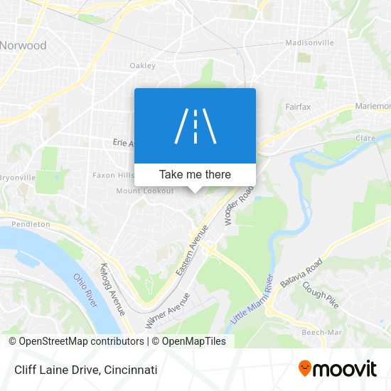 Cliff Laine Drive map