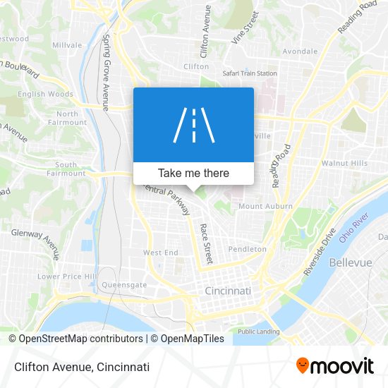 Mapa de Clifton Avenue