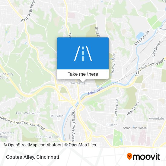 Mapa de Coates Alley