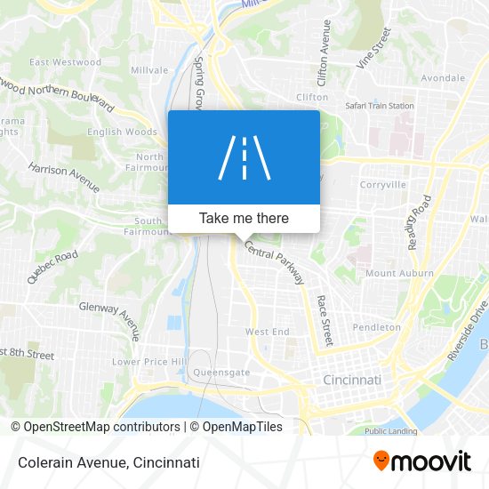 Mapa de Colerain Avenue