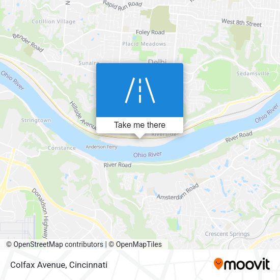 Mapa de Colfax Avenue