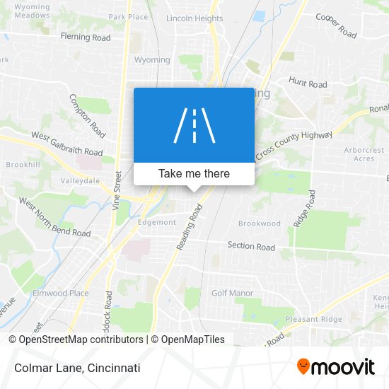 Mapa de Colmar Lane