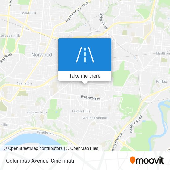 Columbus Avenue map
