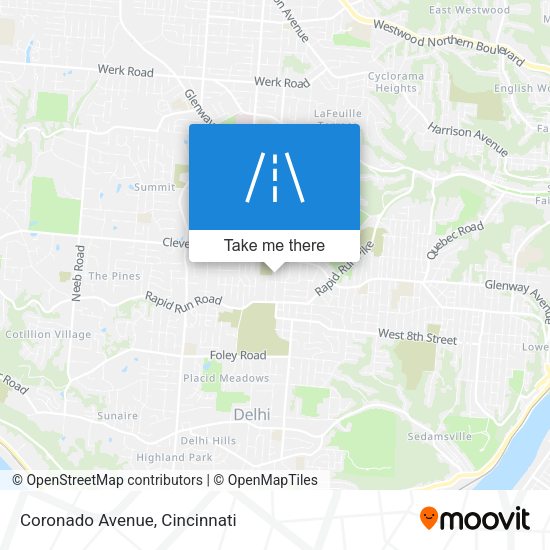 Coronado Avenue map
