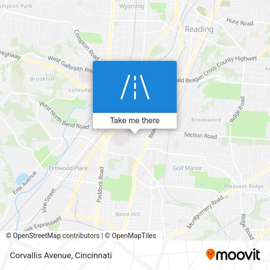 Corvallis Avenue map