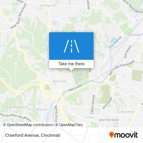 Crawford Avenue map