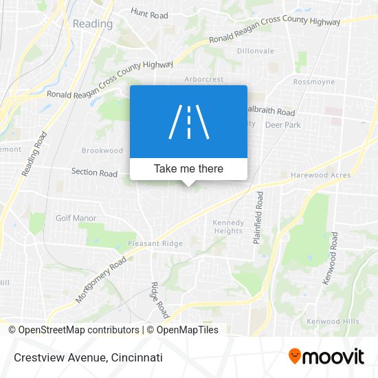 Crestview Avenue map
