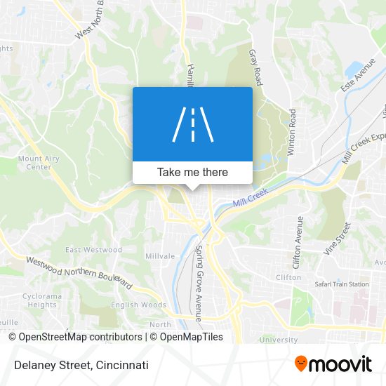 Mapa de Delaney Street