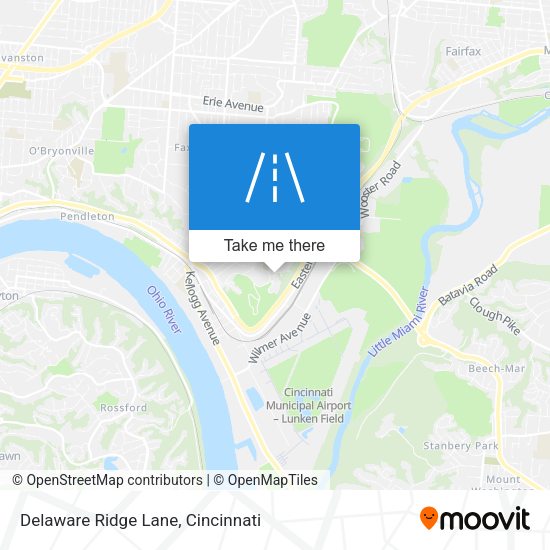 Delaware Ridge Lane map